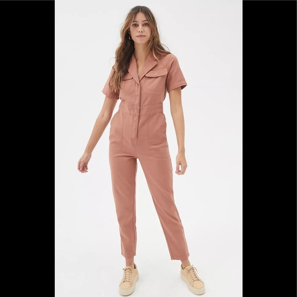 BDG Pants - BDG Lizzy Short Sleeved Coverall Jumpsuit